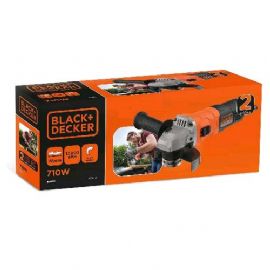 BLACK & DECKER BEG210-QS SMERIGLIATRICE ANGOLARE 710W 115mm ARANCIONE NERO